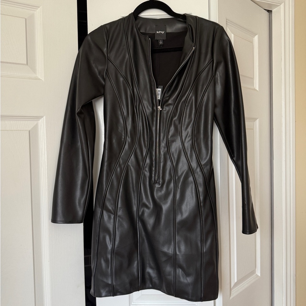 Khy Black Leather Dress